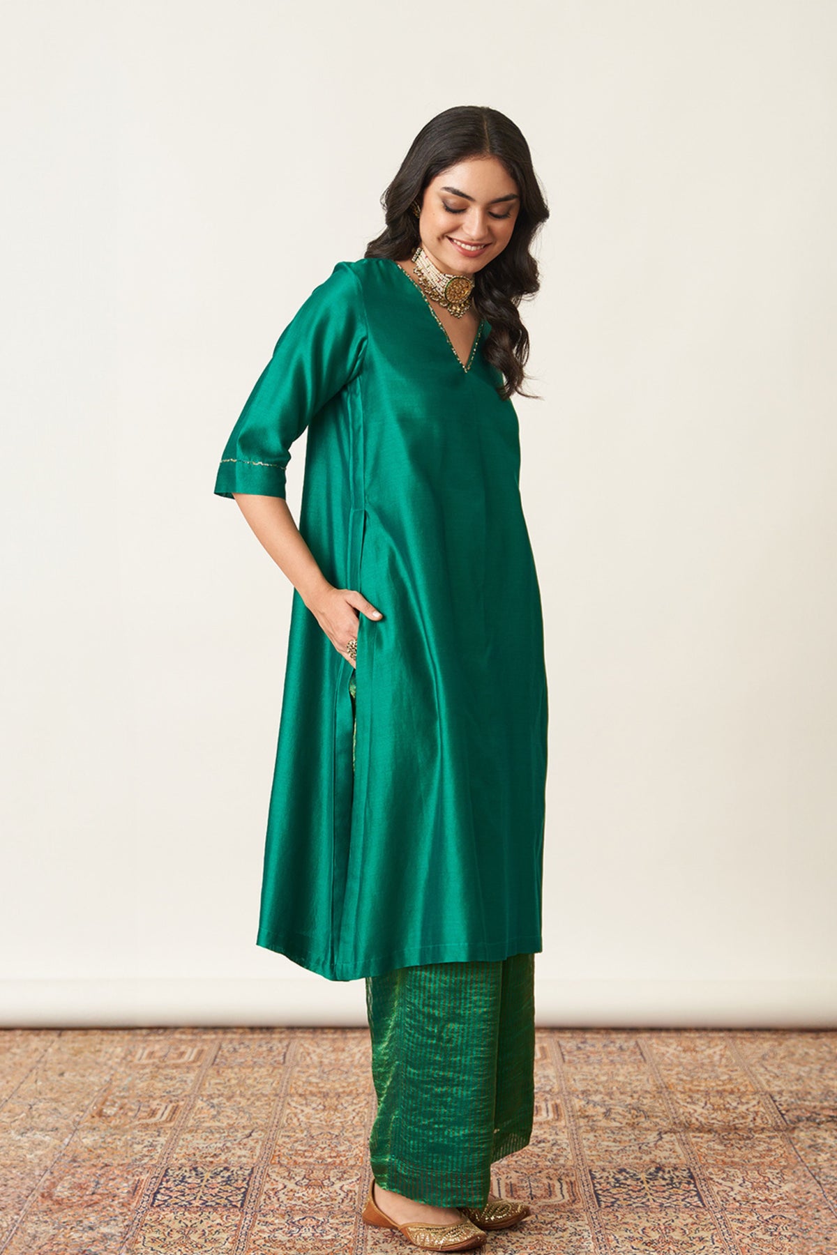 Emerald Green Kurta