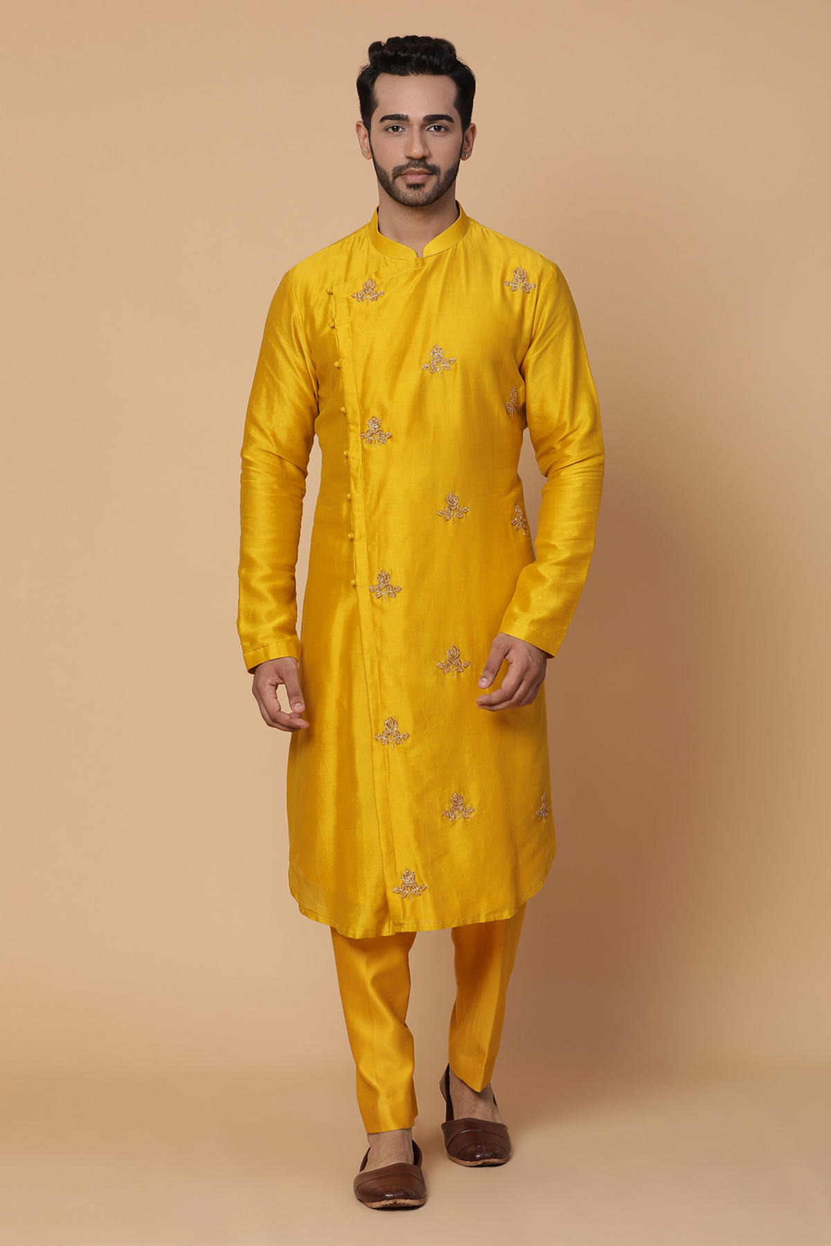 Mustard kurta set