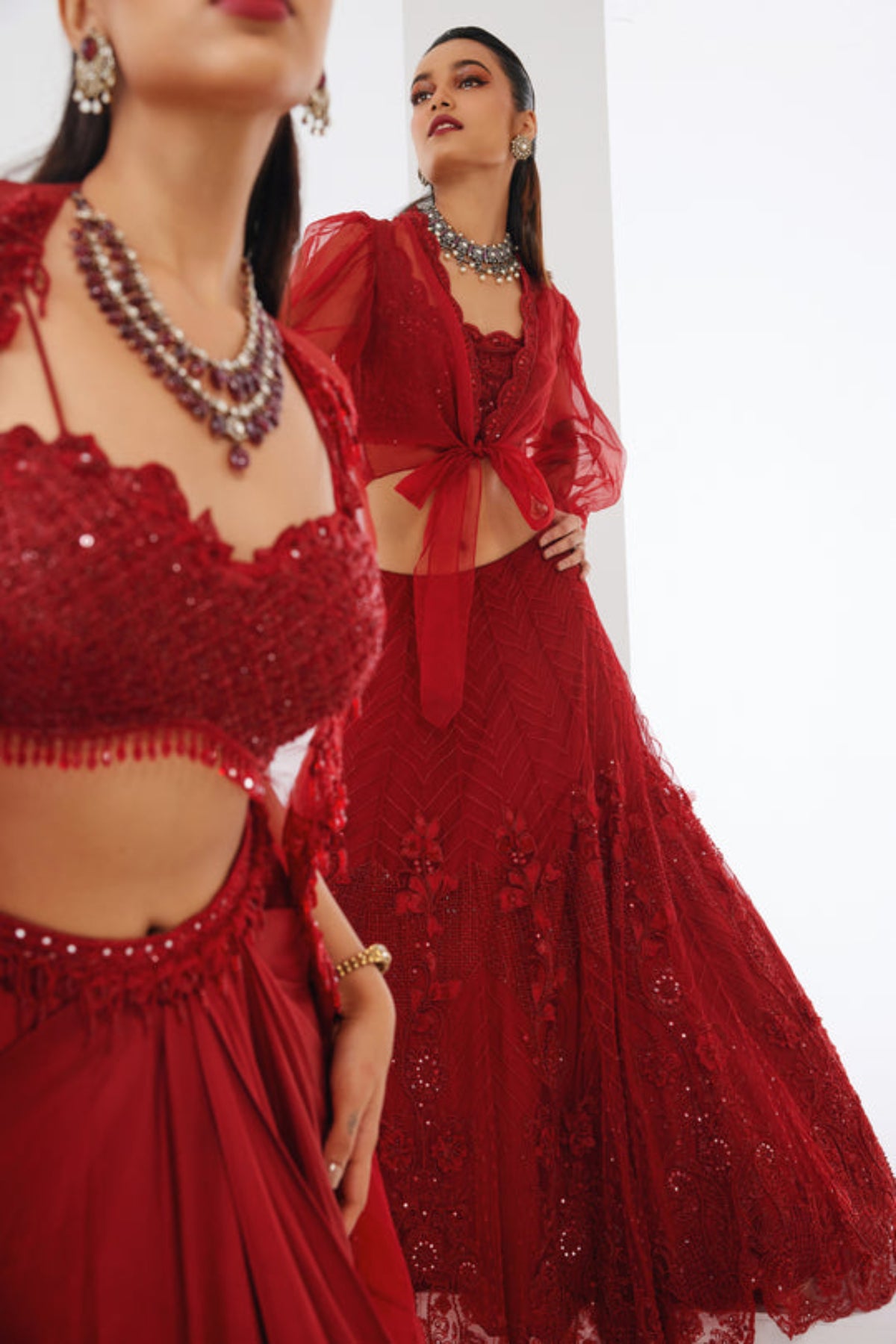 Cherry Lehenga Set