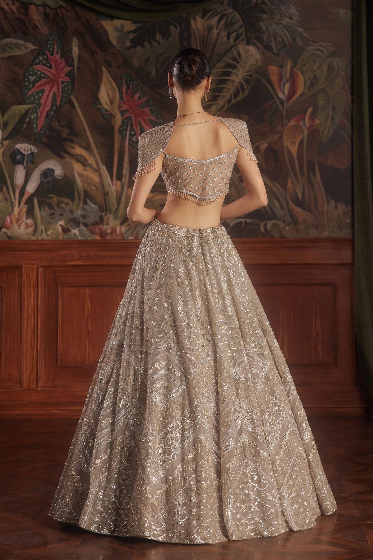 Caeli Grey Lehenga Set