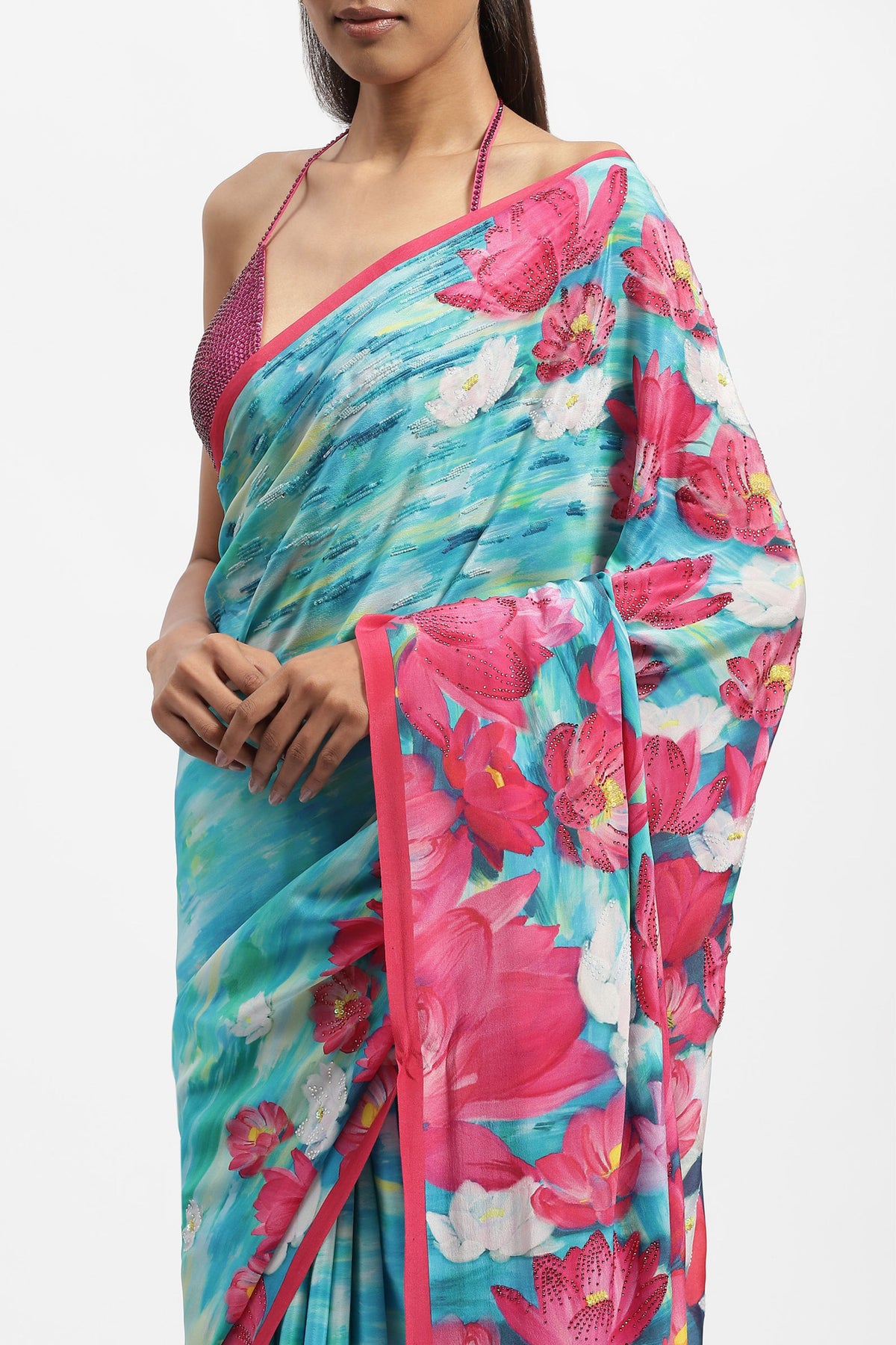 Lost at Sea Embellished Saree