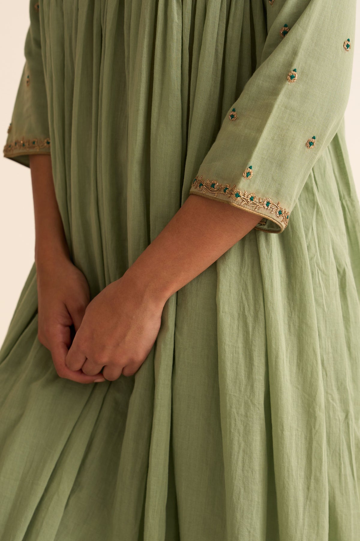 Chinar Sage Green Kurta