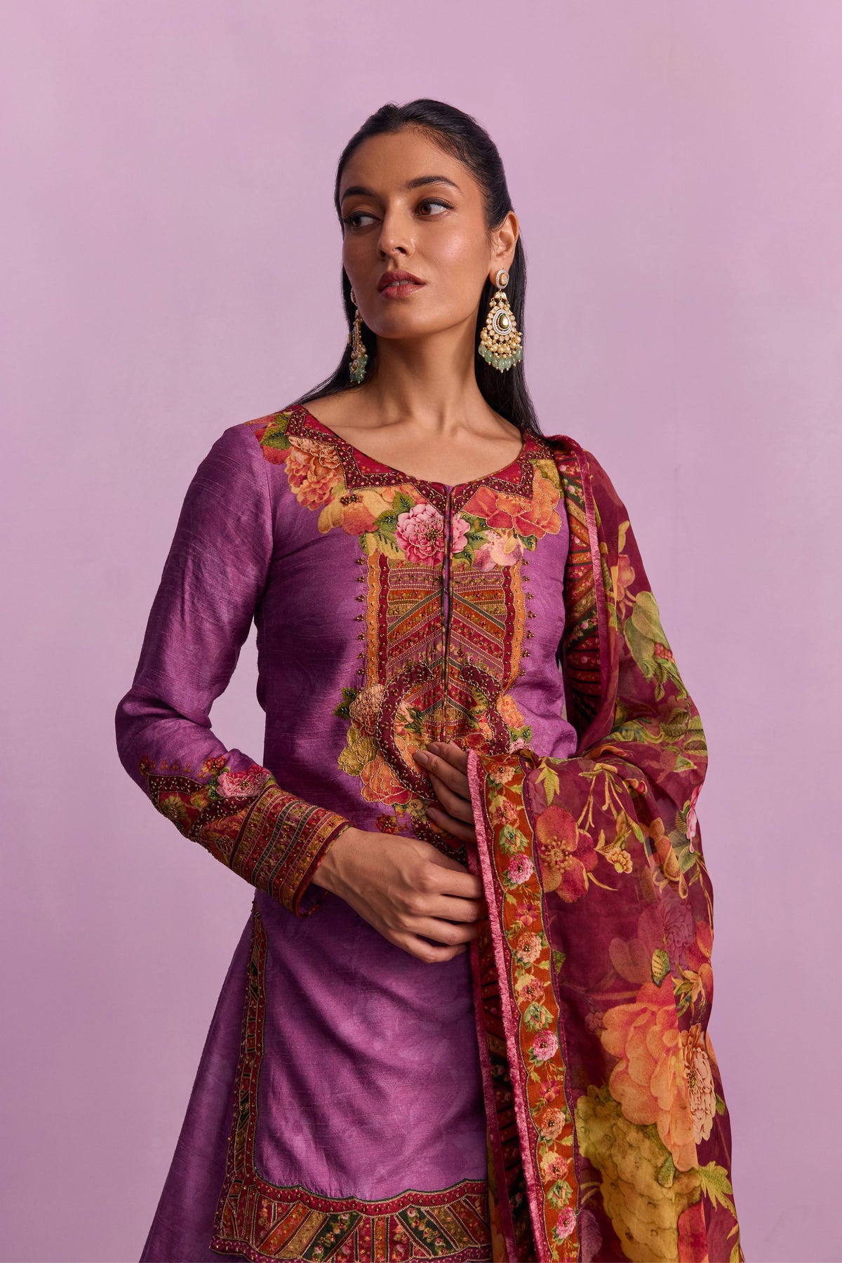 Purple Sehnaaz Lehenga Set