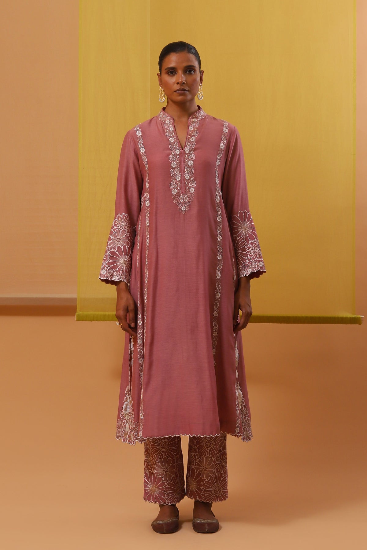 Pink Fasha Long Kurta Set