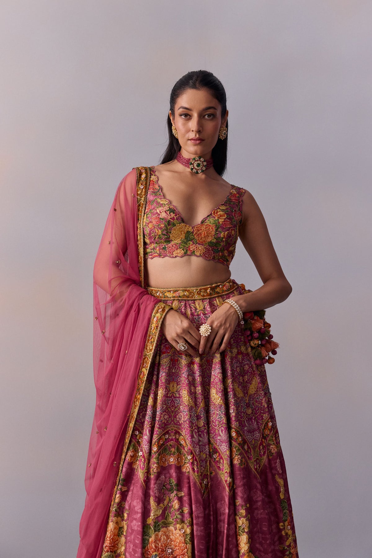 Candy Pink Zareen Lehenga Set