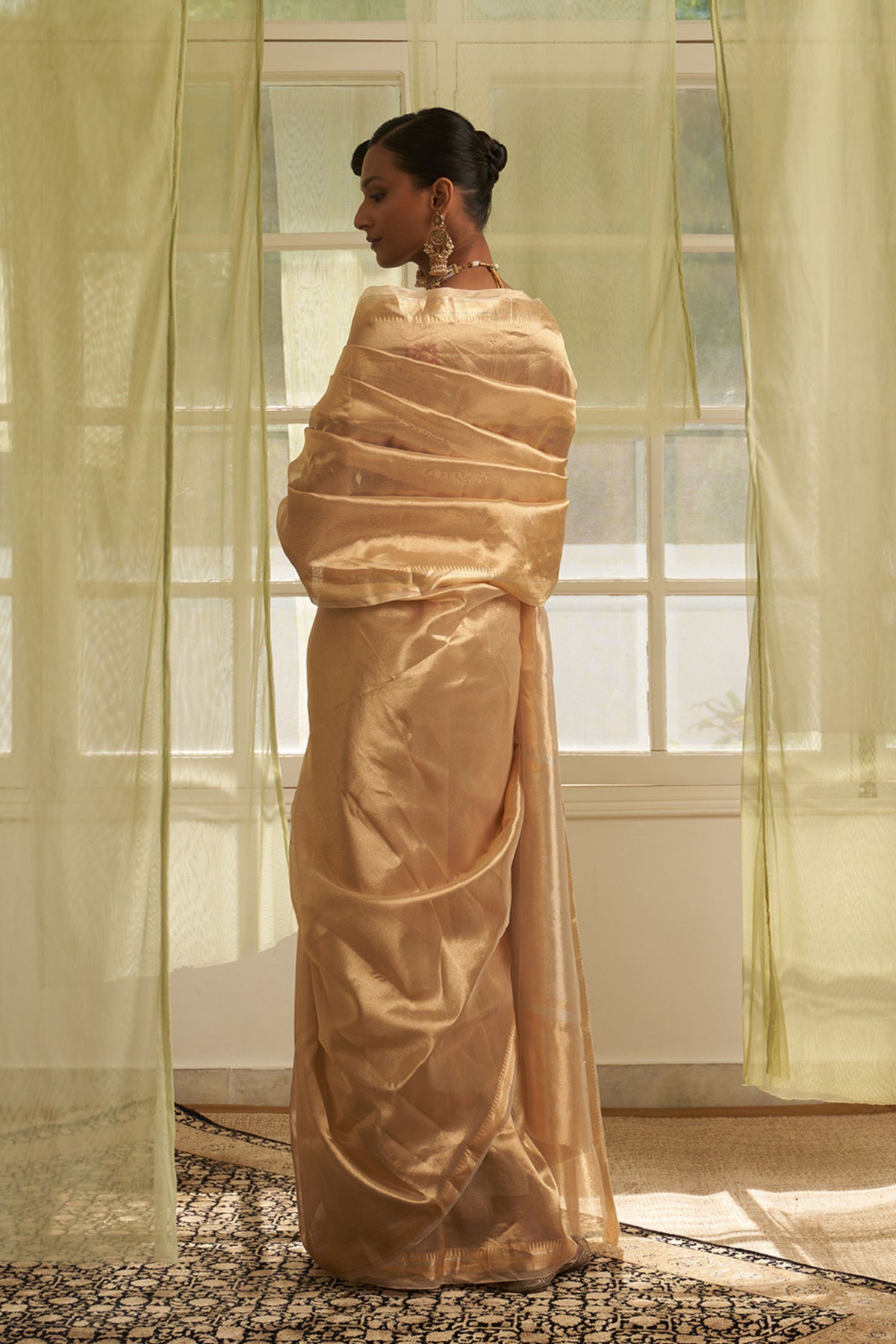 Rekha Gold Saree