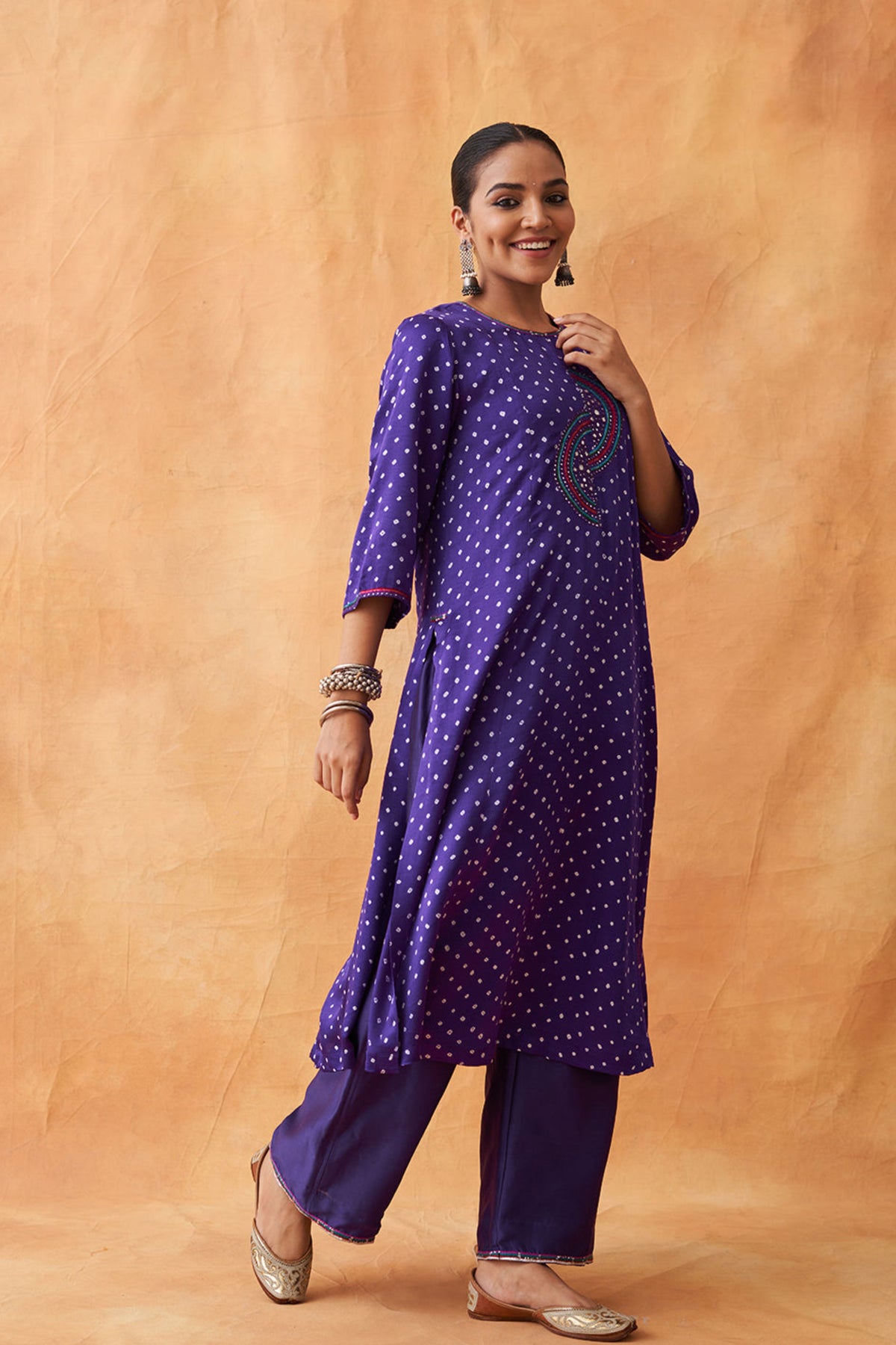 Purple Kurta Set