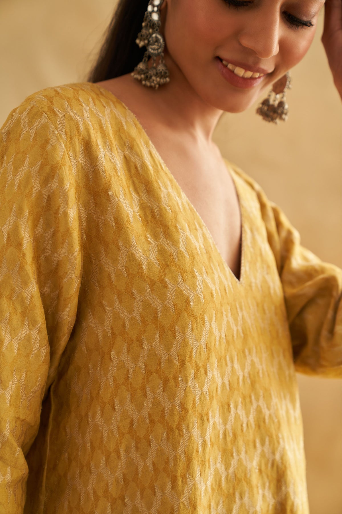 Yellow Embroidery Kurta