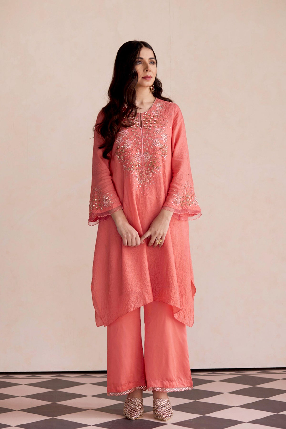 Coral Tunic Set