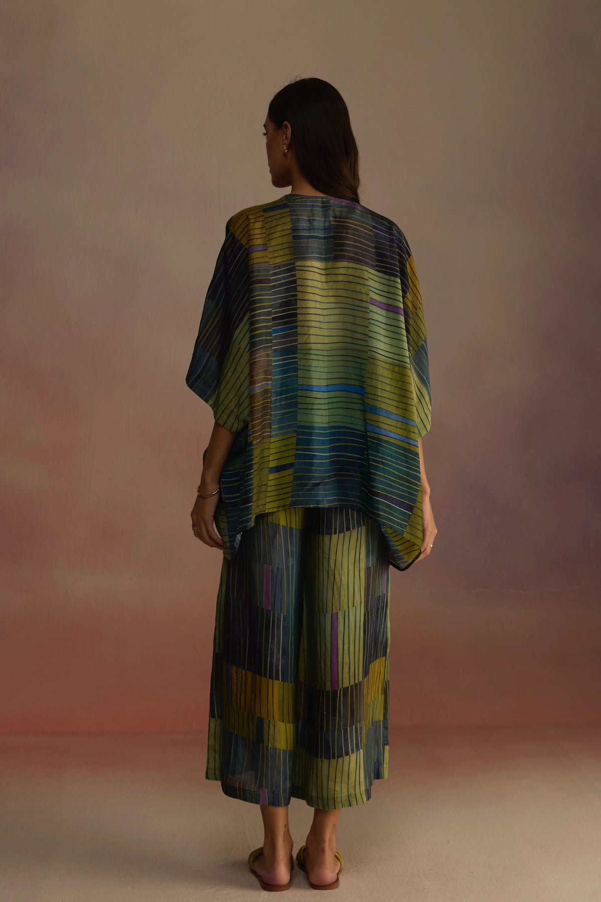 Trellis Asymmetrical Kaftan