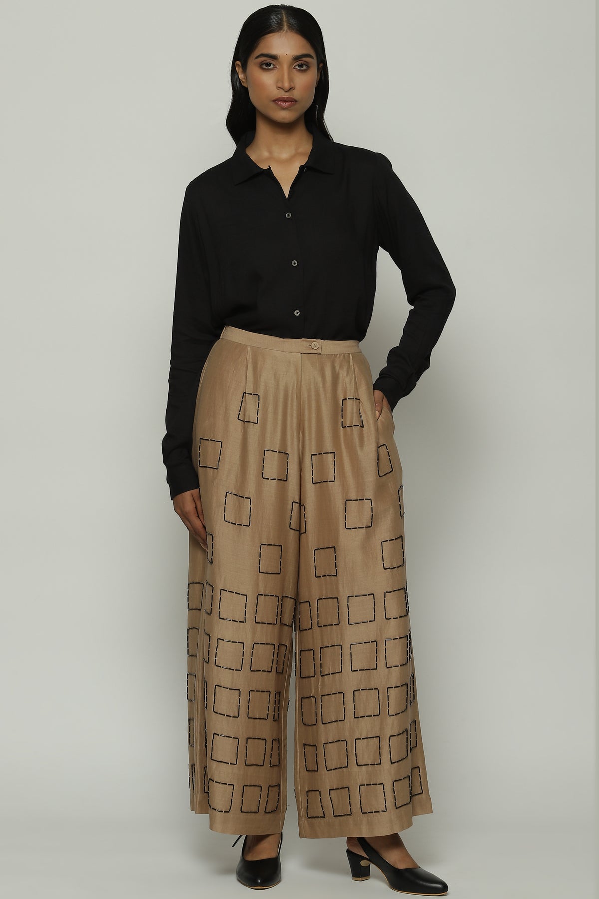 Geometric Square Palazzo Pant