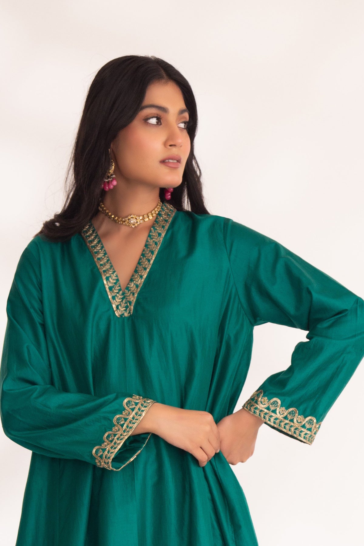 Green Dhriti Kurta Set