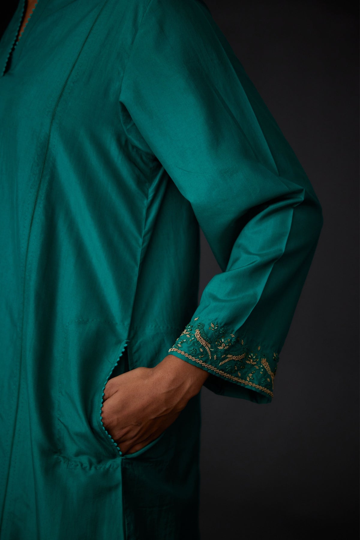 Embroidered Tunic With Trouser