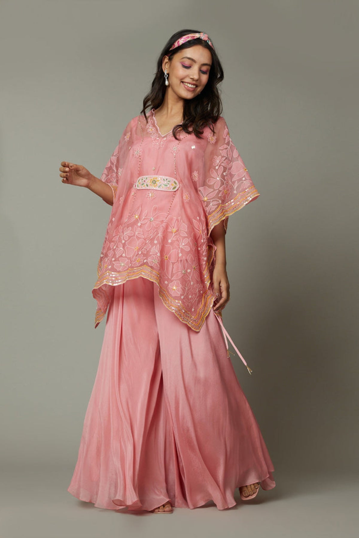 Candy Floss Flared Sharara Set