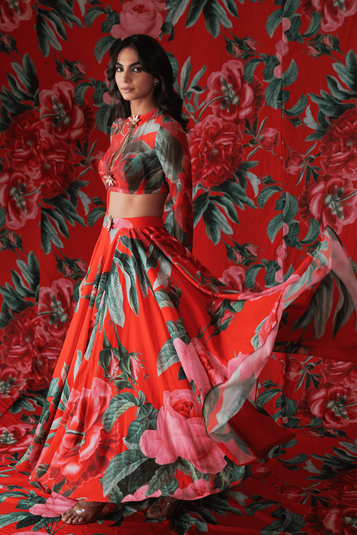 Red Lehenga Set