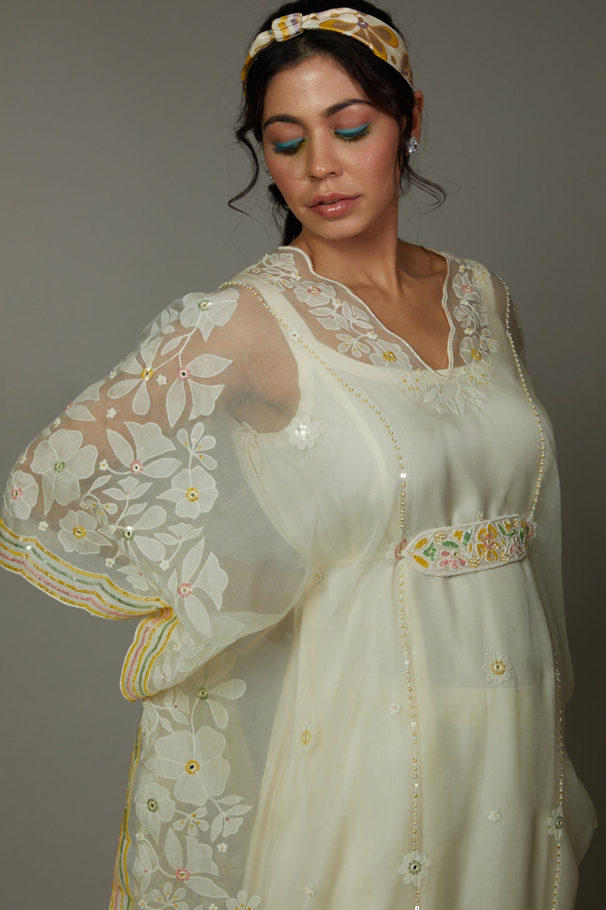 French Vannila Kaftan Set