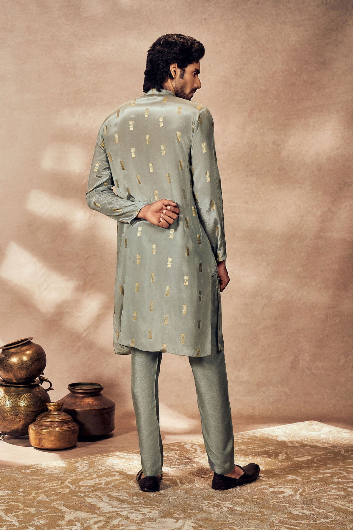 Grey Timber Tribe Kurta