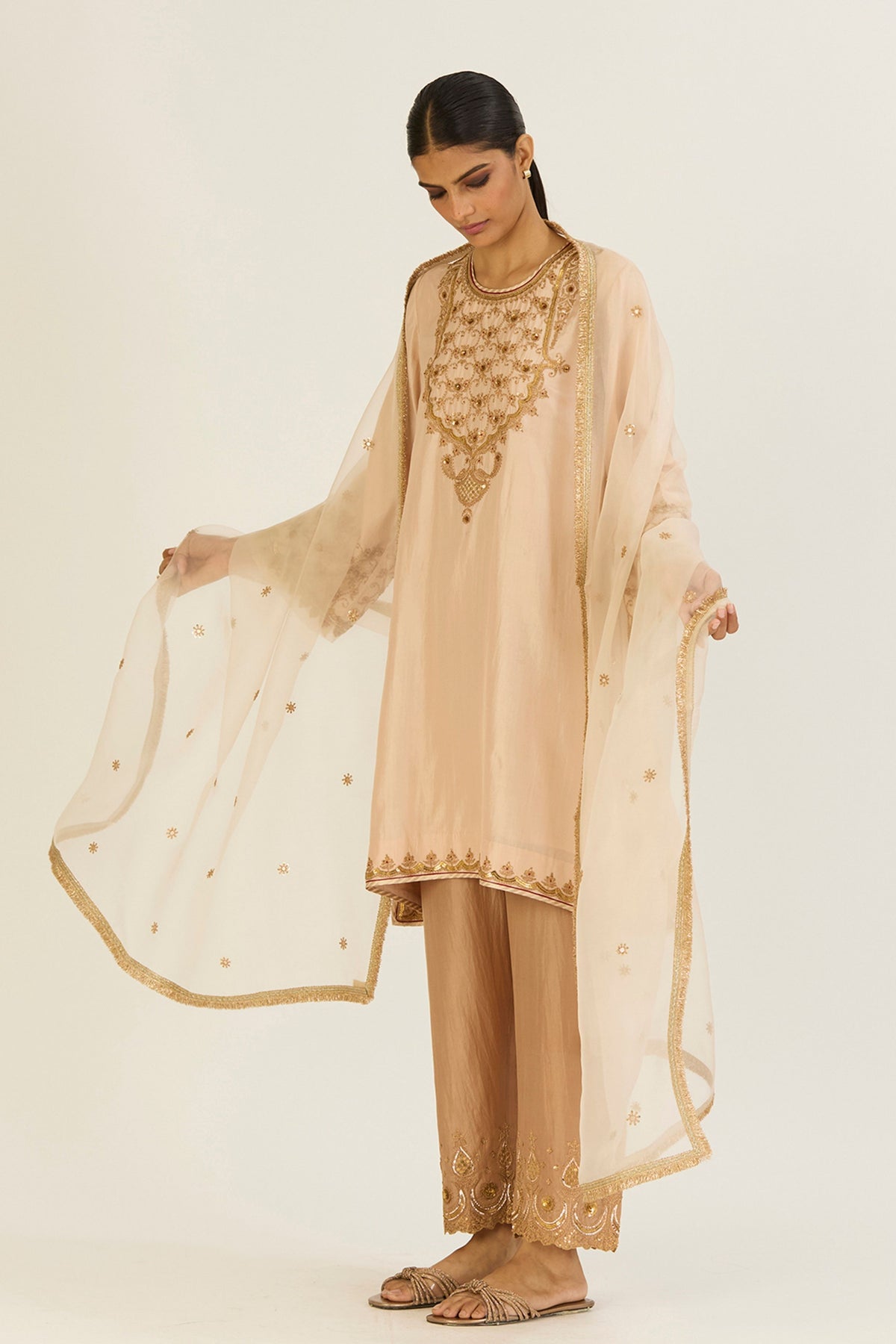 Alta Champagne Kurta &amp; Pants