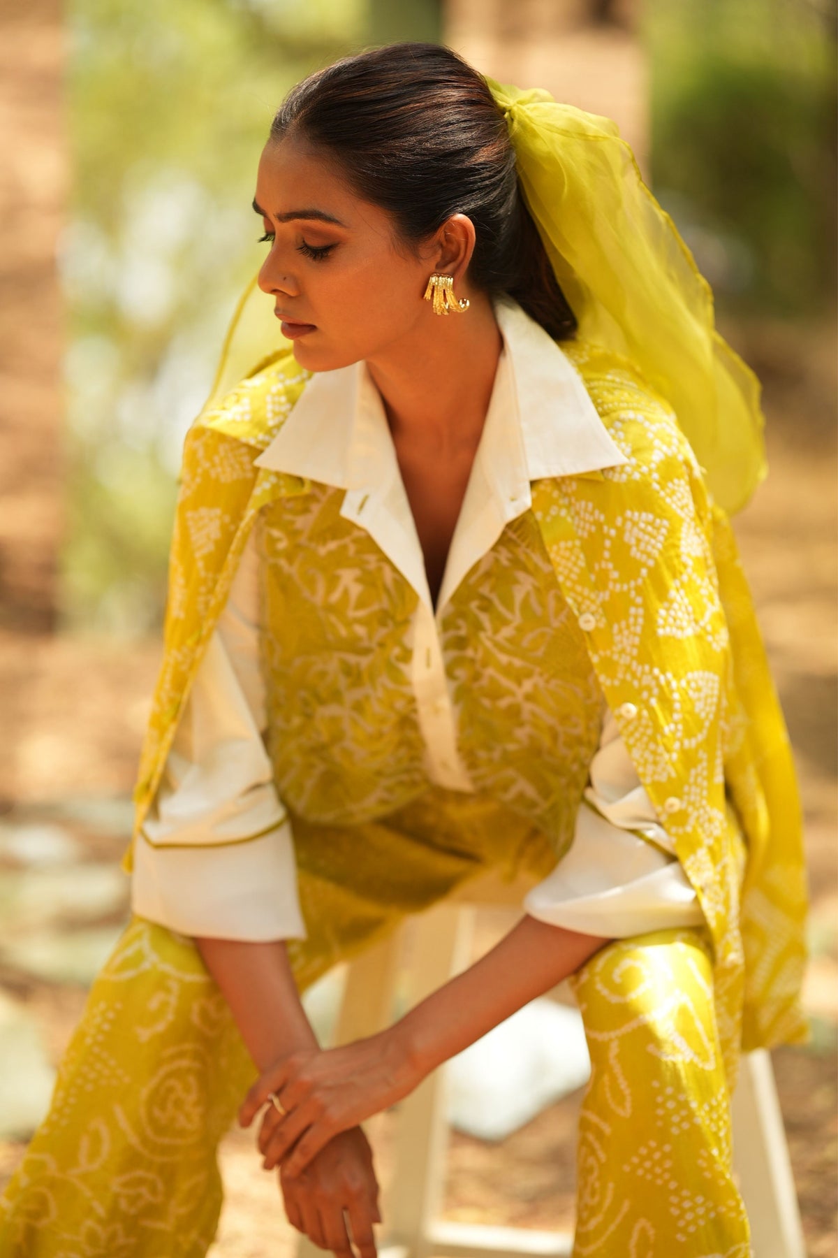 White Embroidered Shirt