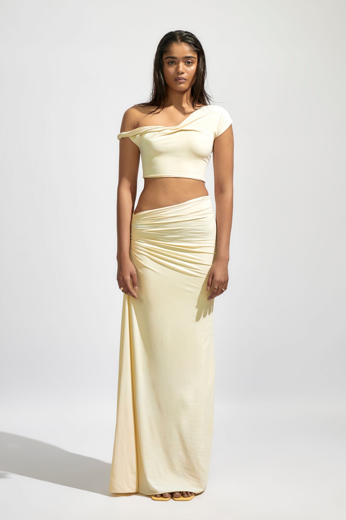 Kira Crop Top With Skirt