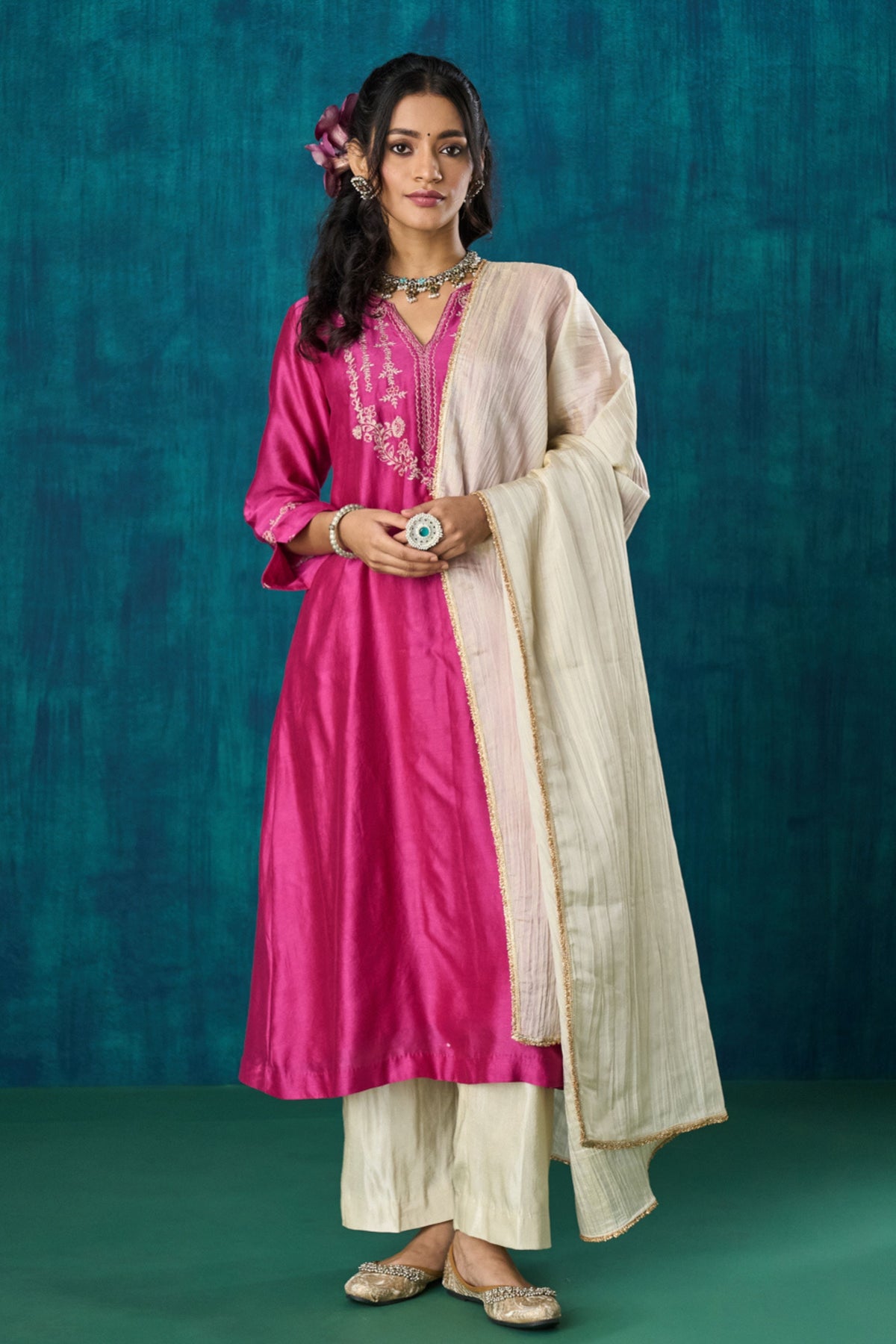 Magenta Charvi Kurta Sets