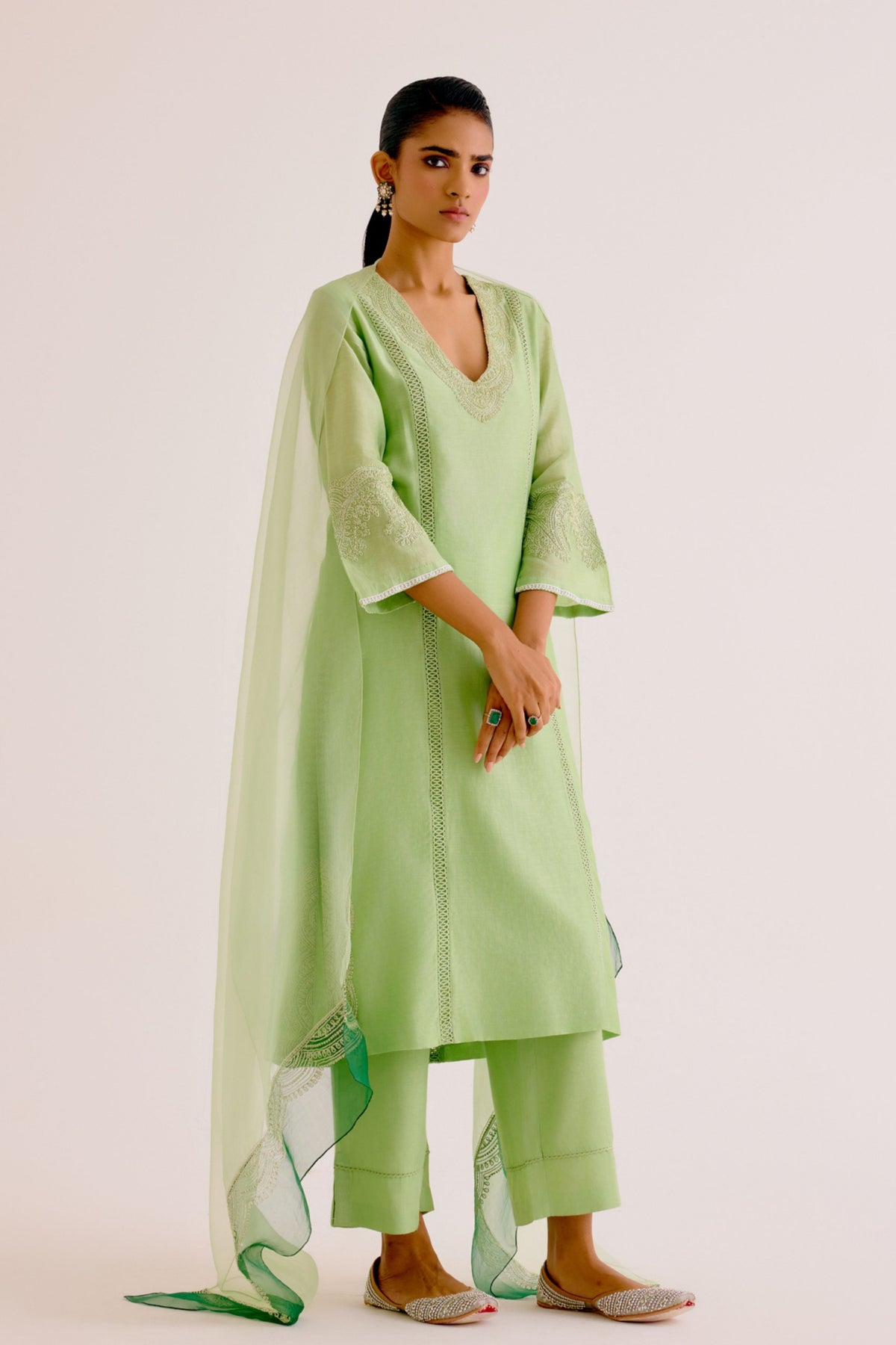 Pistachio Green Kurta Set