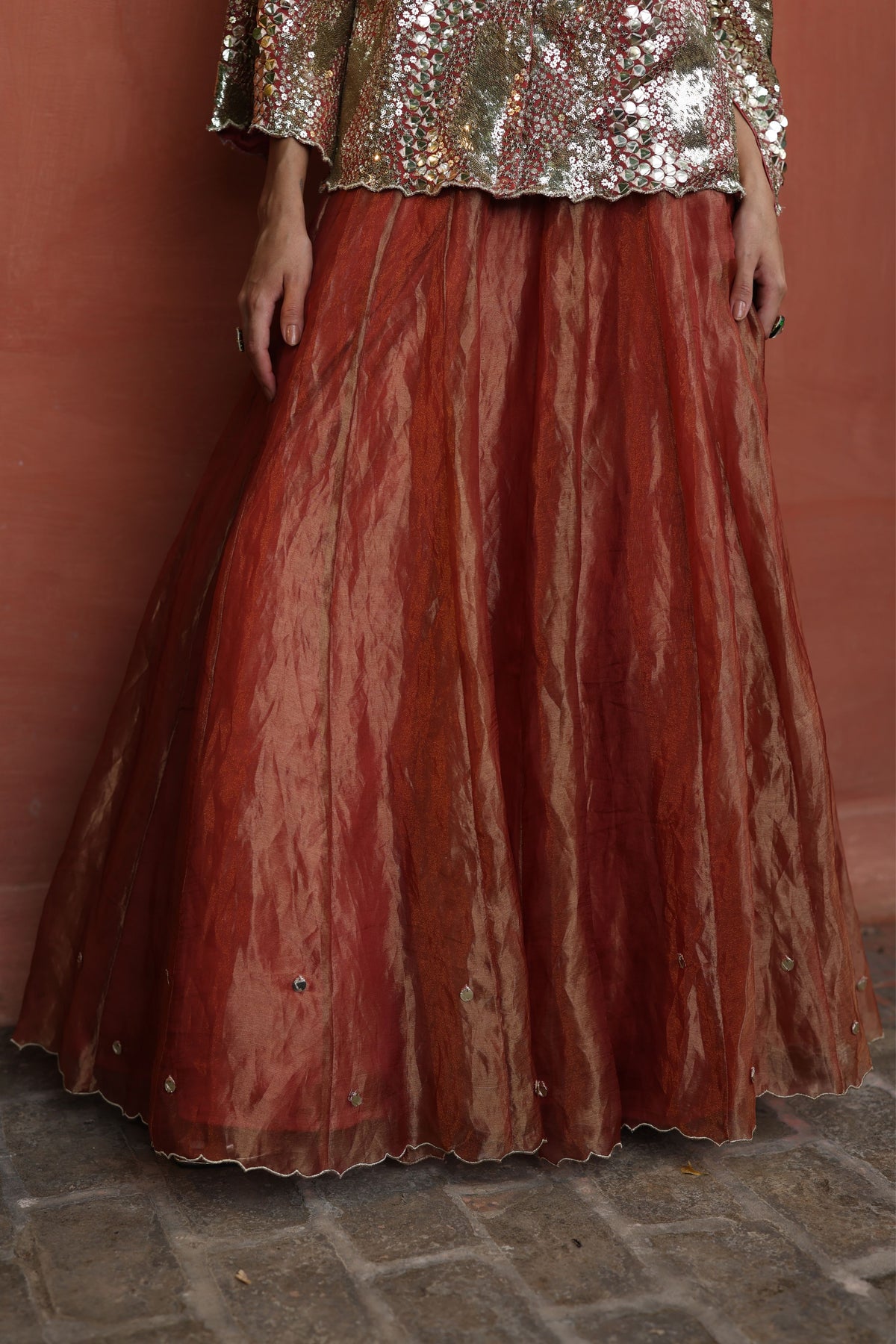 Peach Zohra Lehenga