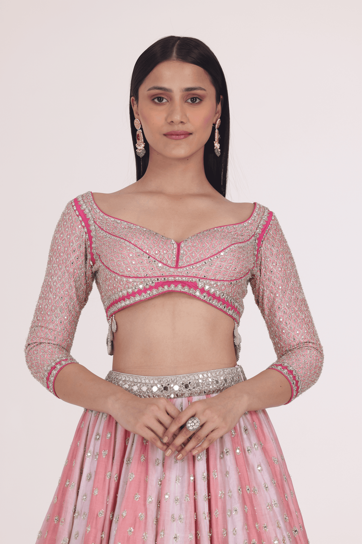 Pink Hues Printed Lehenga Set