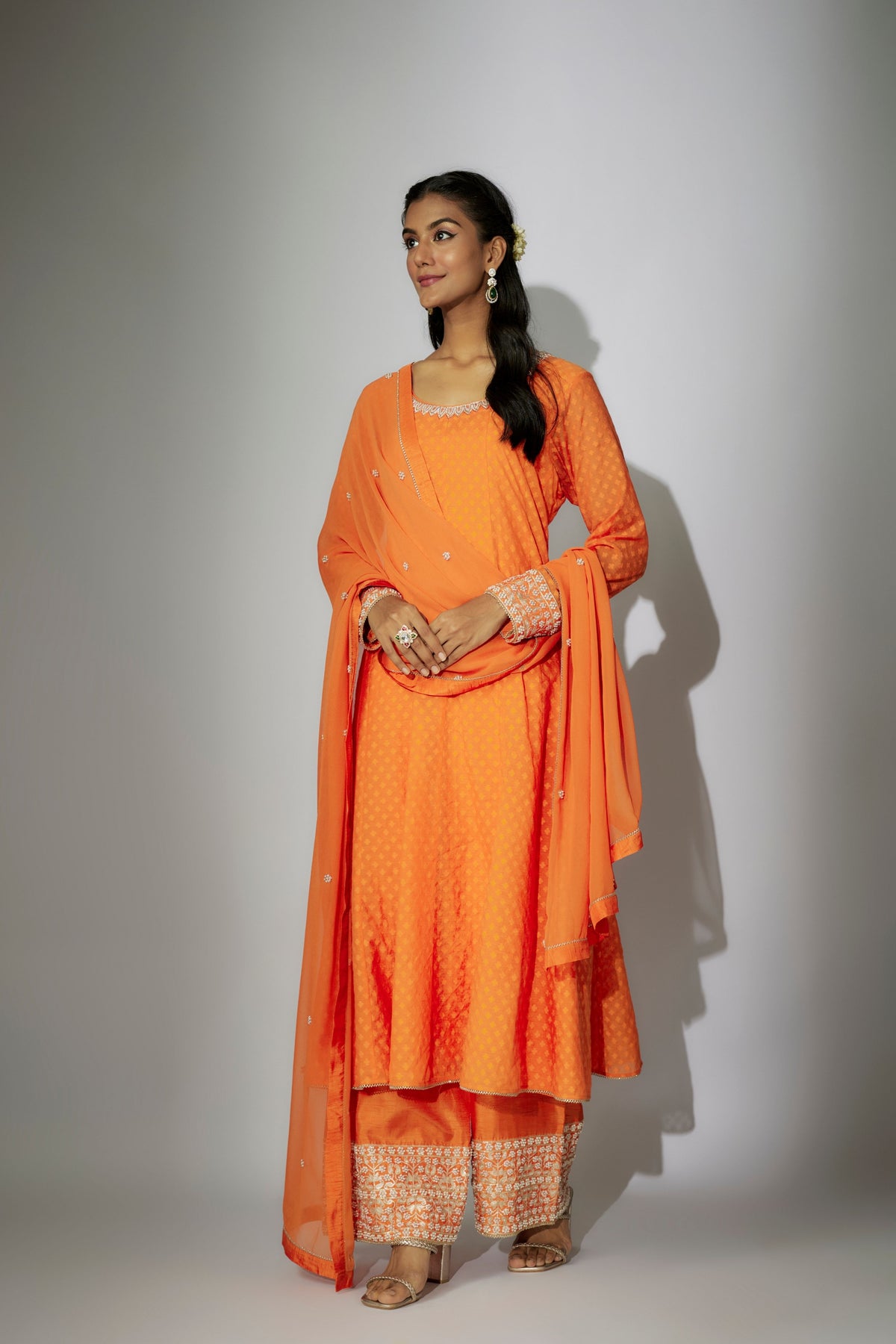 Orange Kurta Set