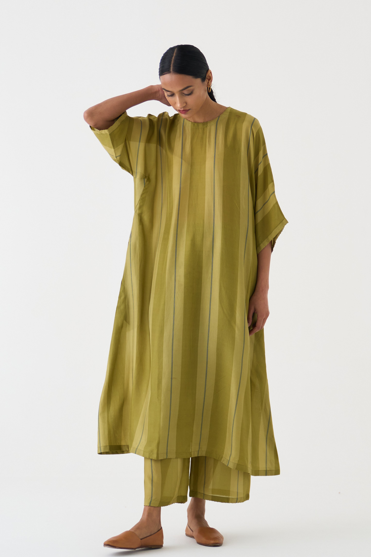 Evelyn Striped Chakbagla Kurta Set