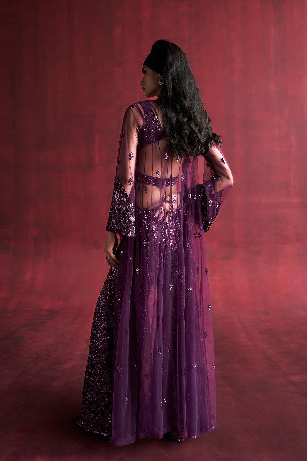 Dark Magenta Laia Sharara Set