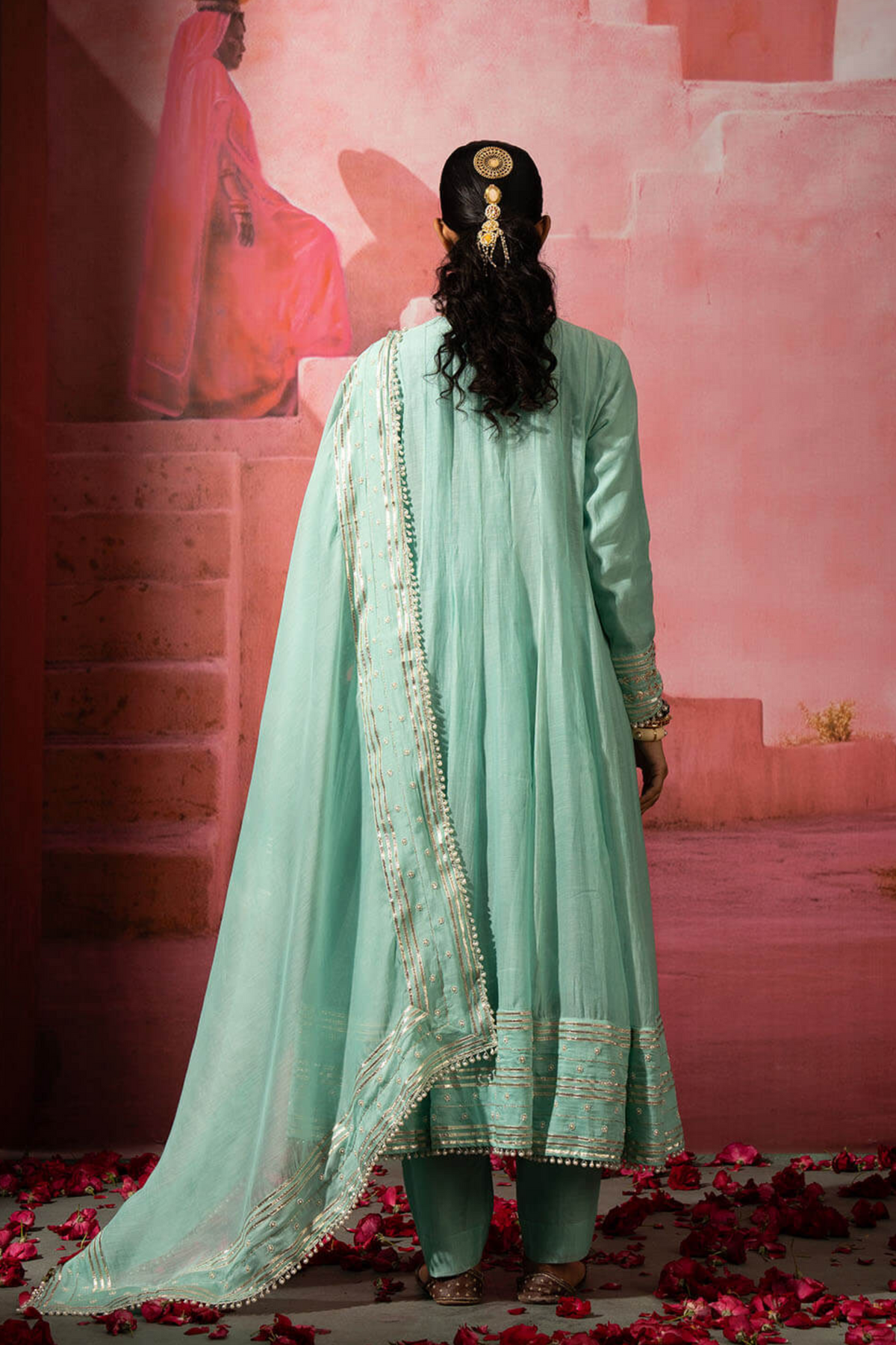 Chandni Blue Anarkali