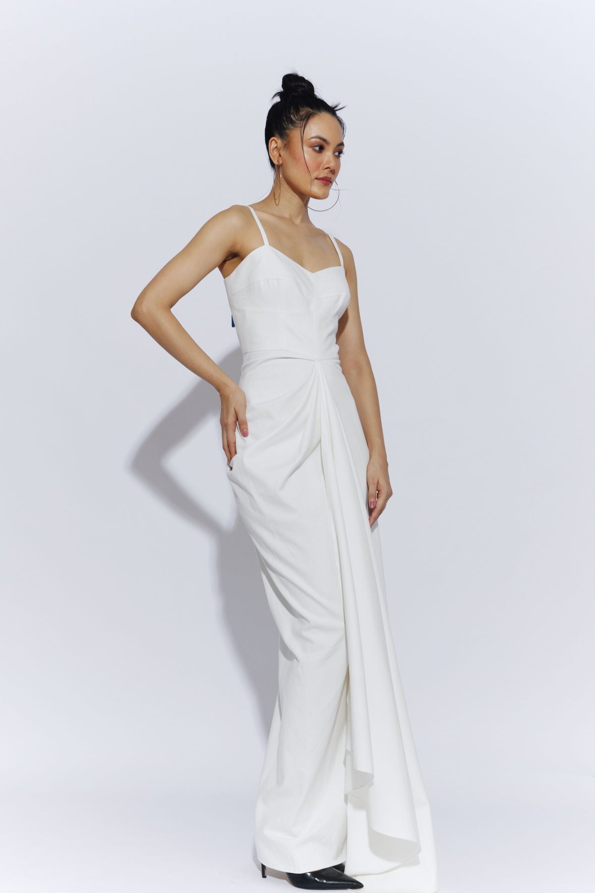 Audrey Dress with draped corset