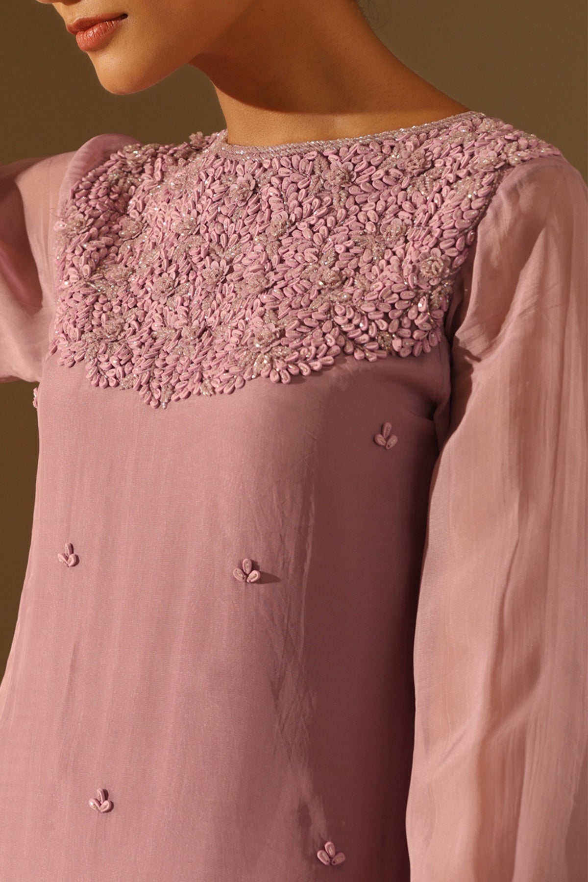 Rootu Lilac Kurta Set