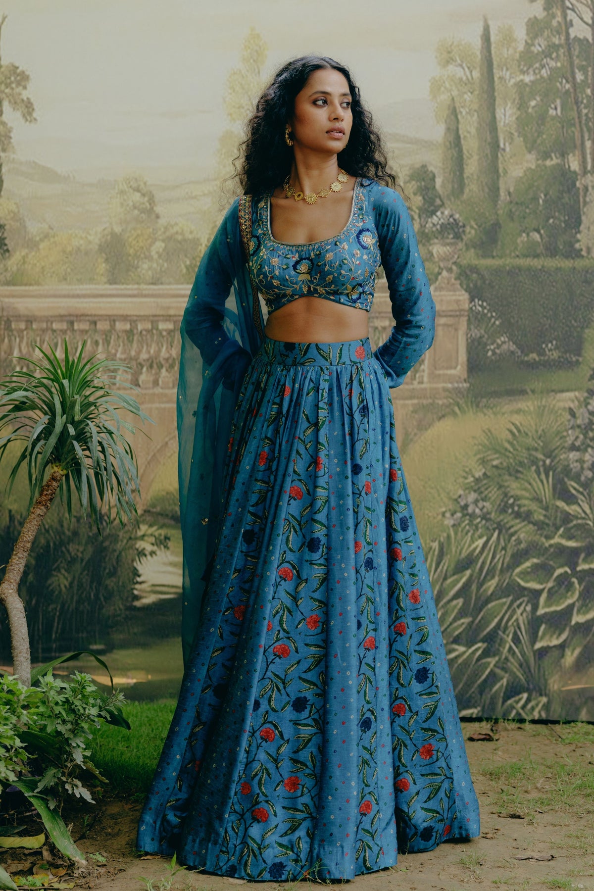 Azure Blue Lehenga Set