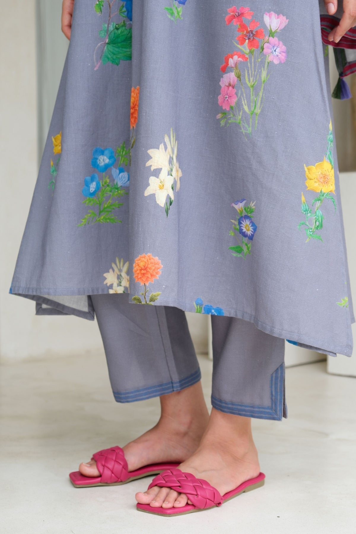 Marigold Periwinkle Kurta Set