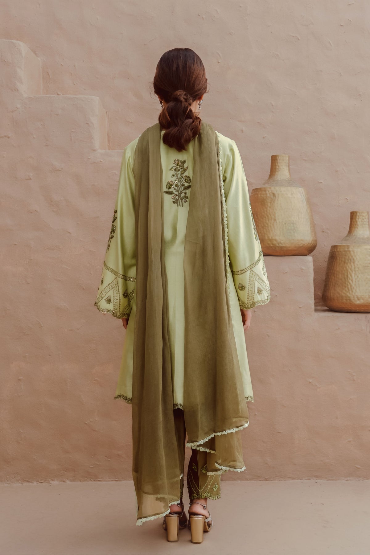 Lime Green Kurta Set