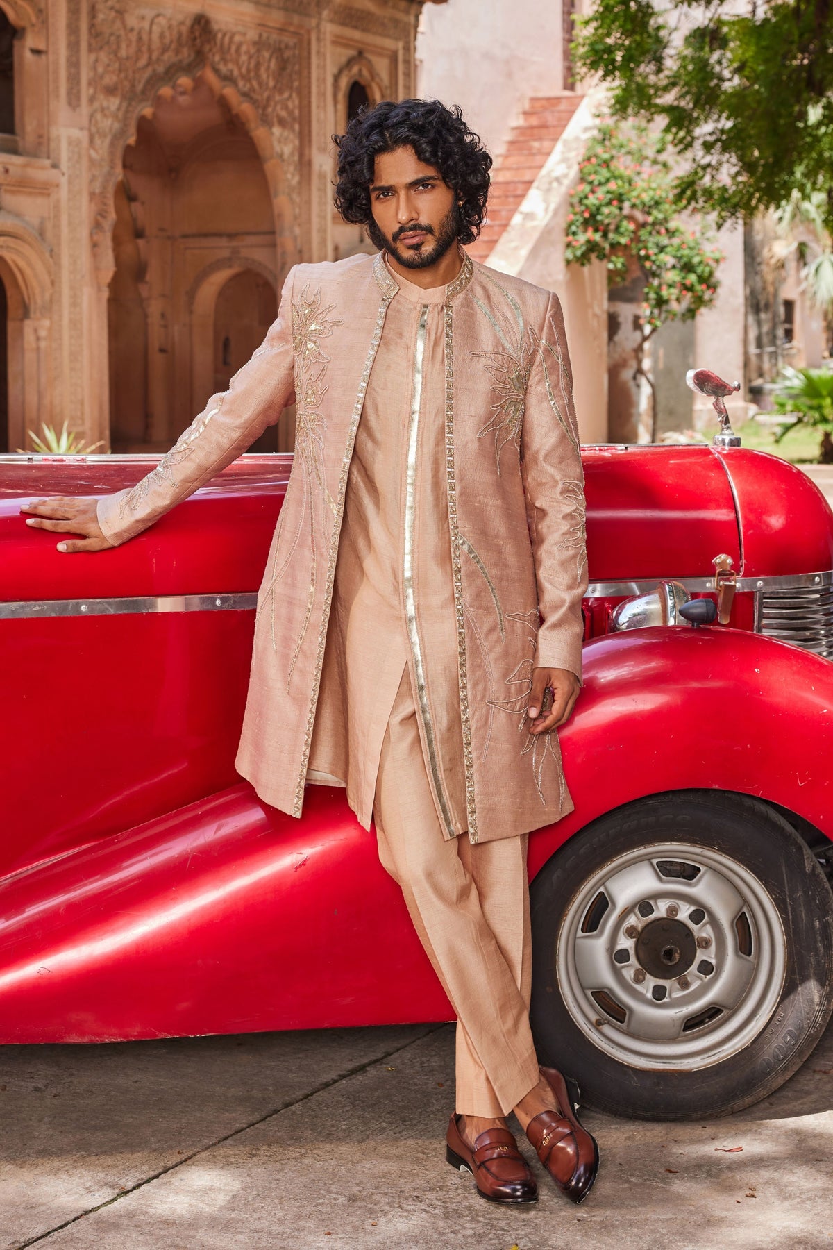 raabta Silk Sherwani Set