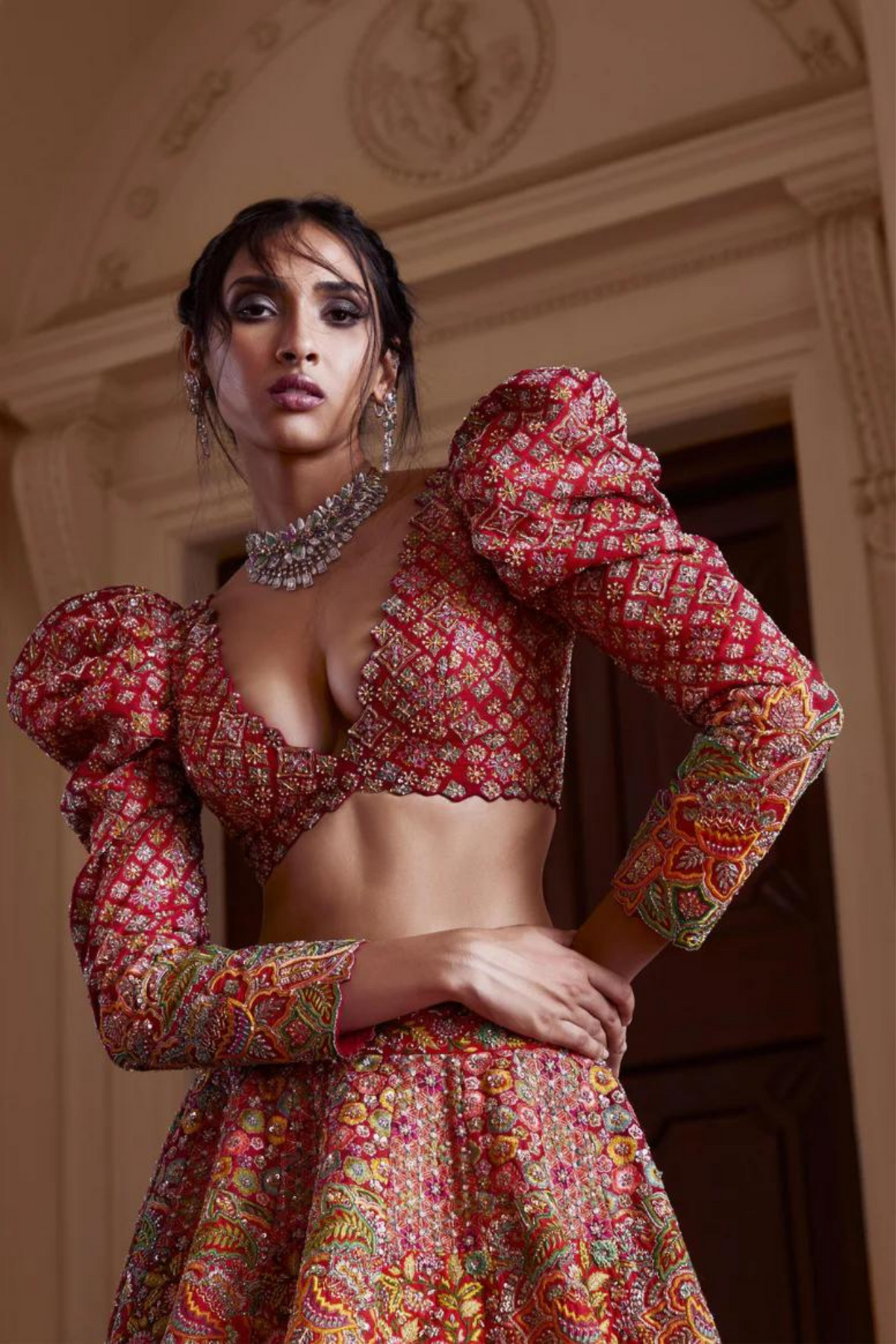 Mayna Mosaic Lehenga