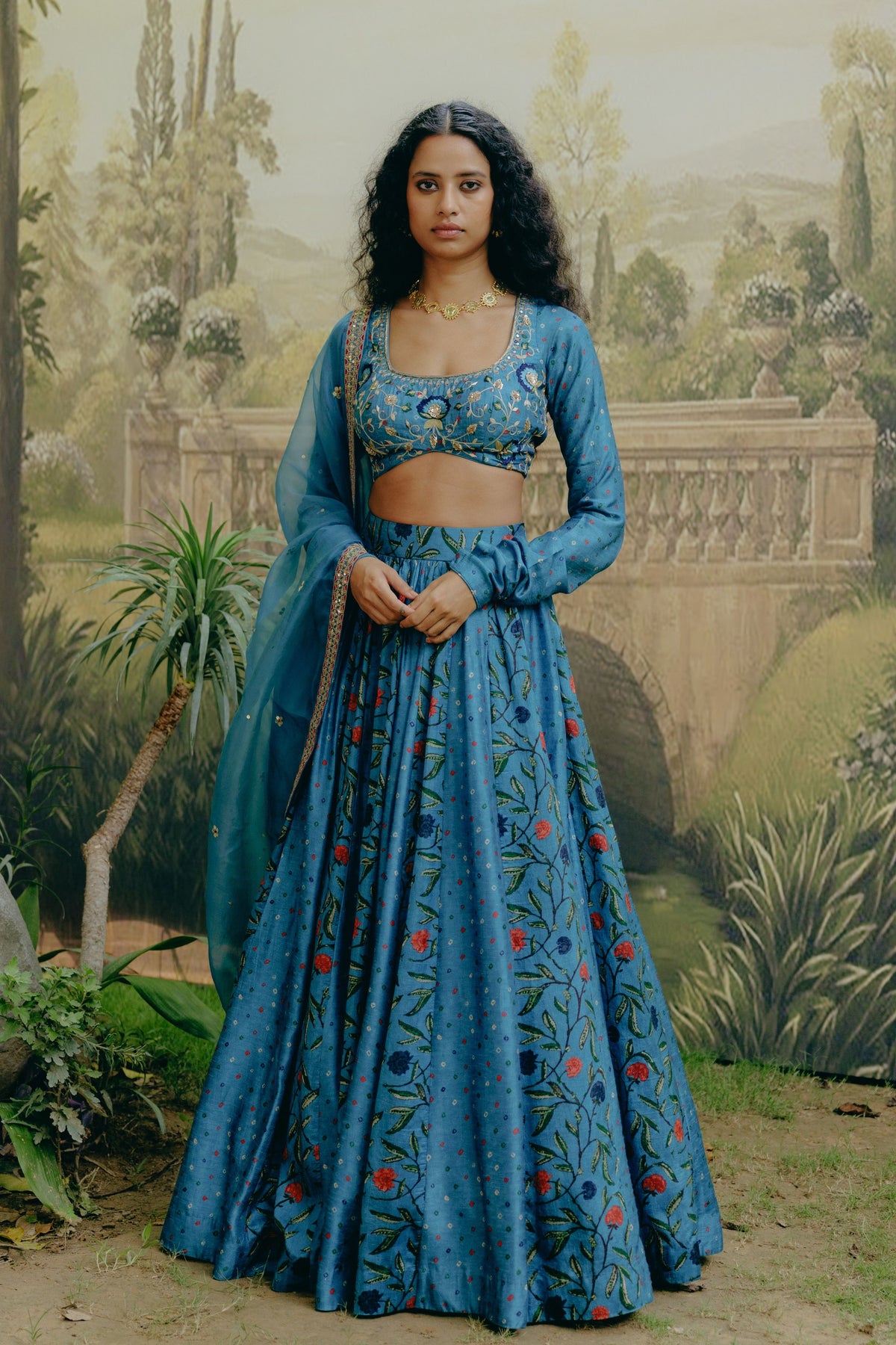 Azure Blue Lehenga Set