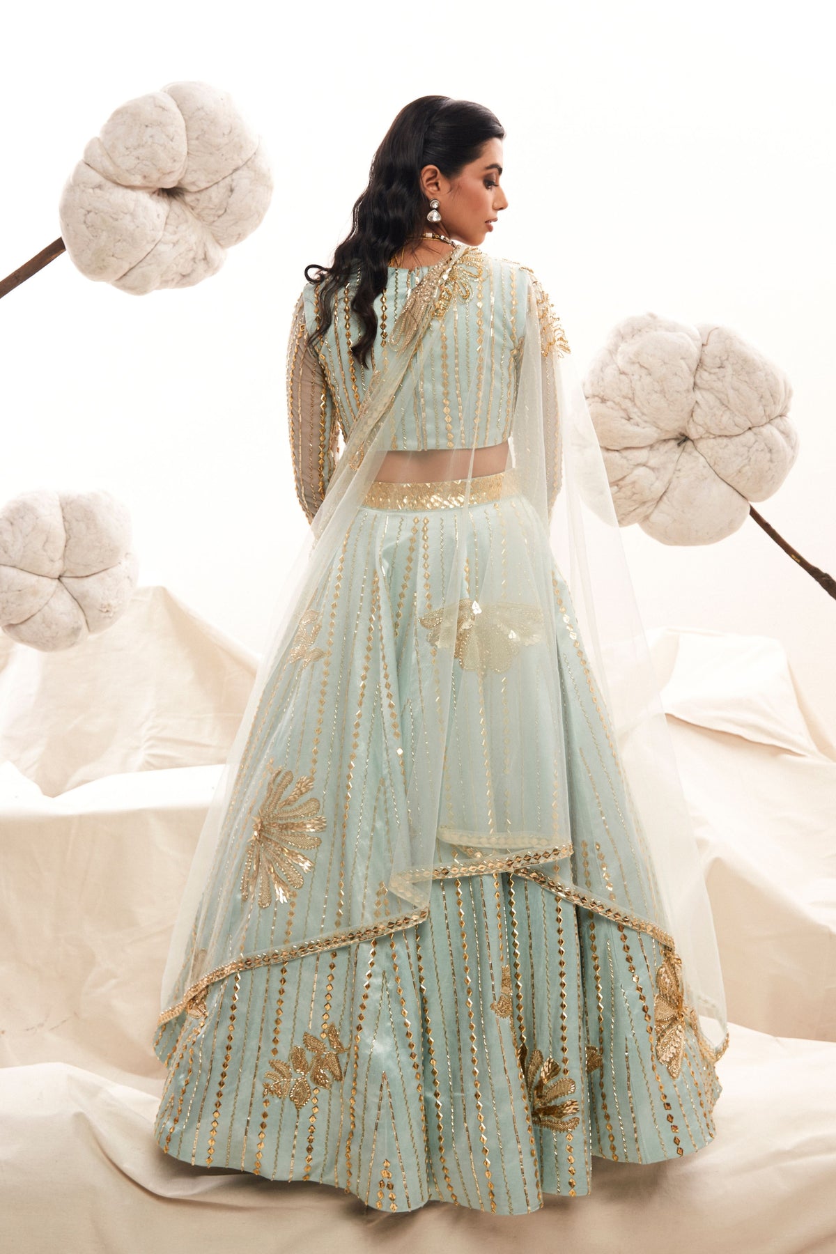 Light Blue Lehenga Set