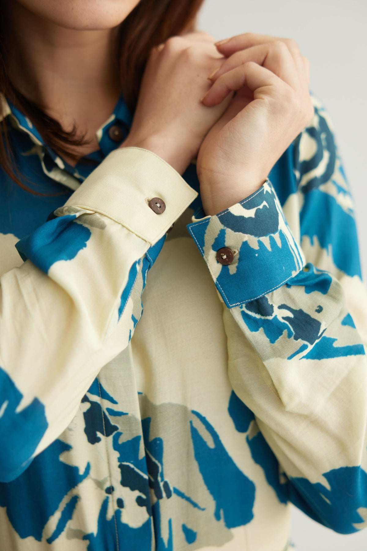 Blue Floral Shirt