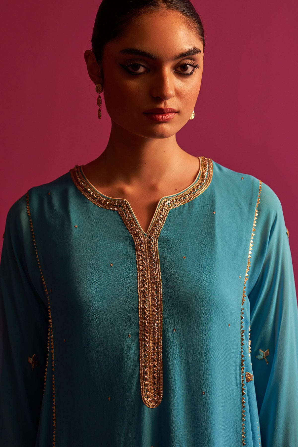 Blue Ira Kurta Set