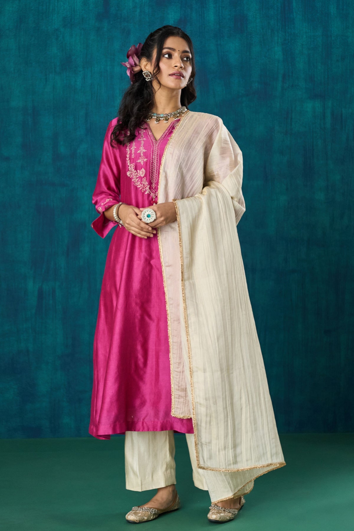 Magenta Charvi Kurta Sets