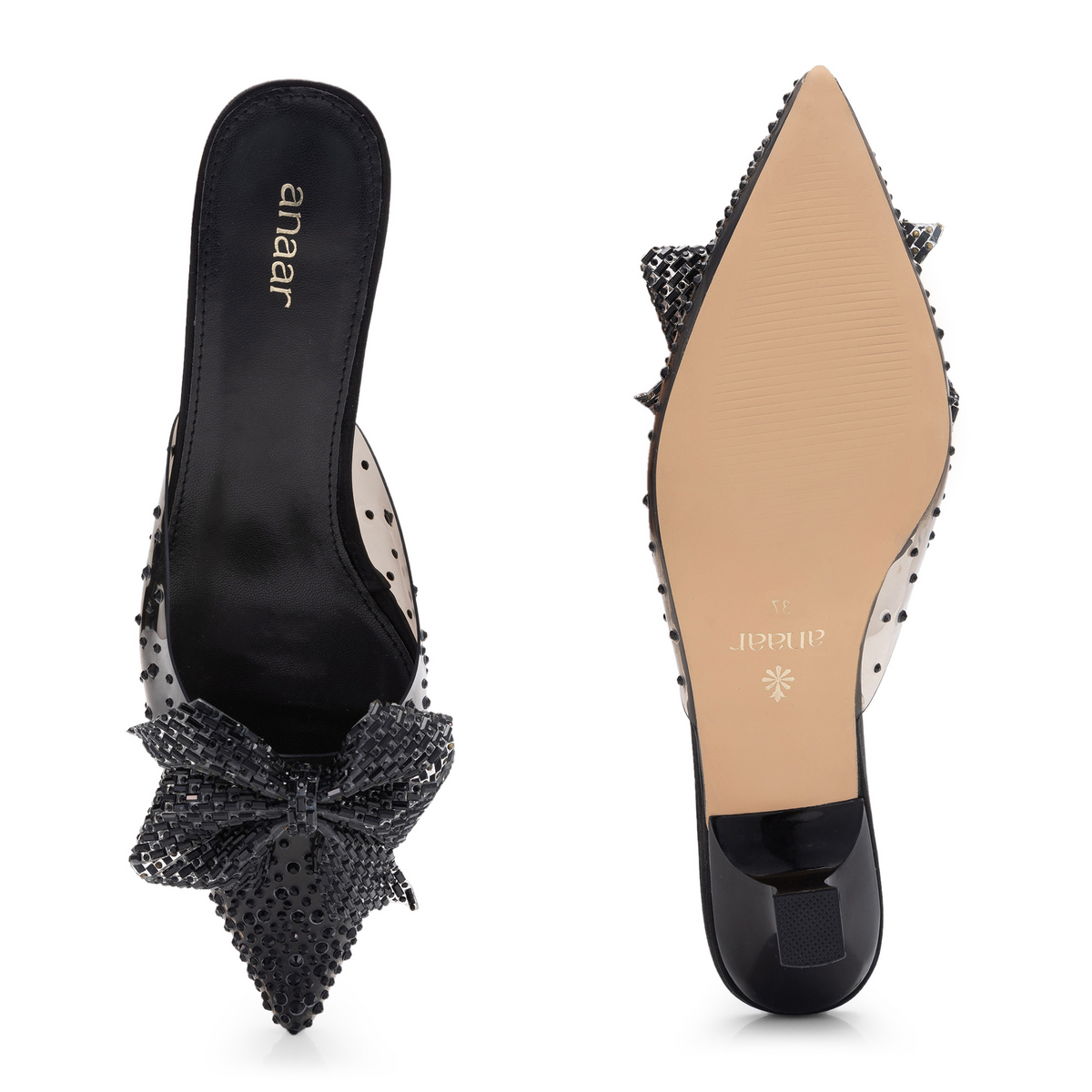 Cinderellas Slipper Wedding Black Heels