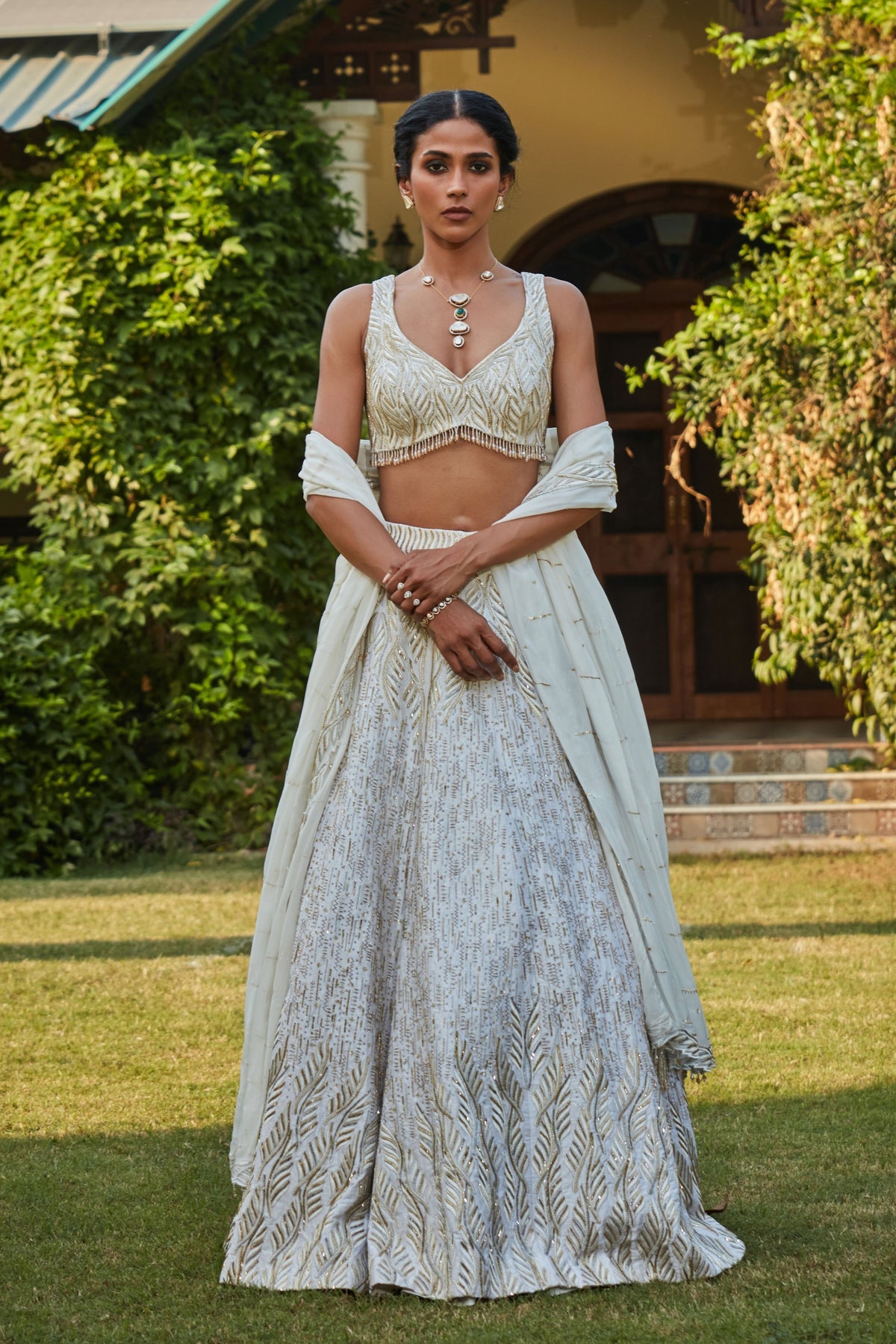 Off-white Samaira Lehenga Set