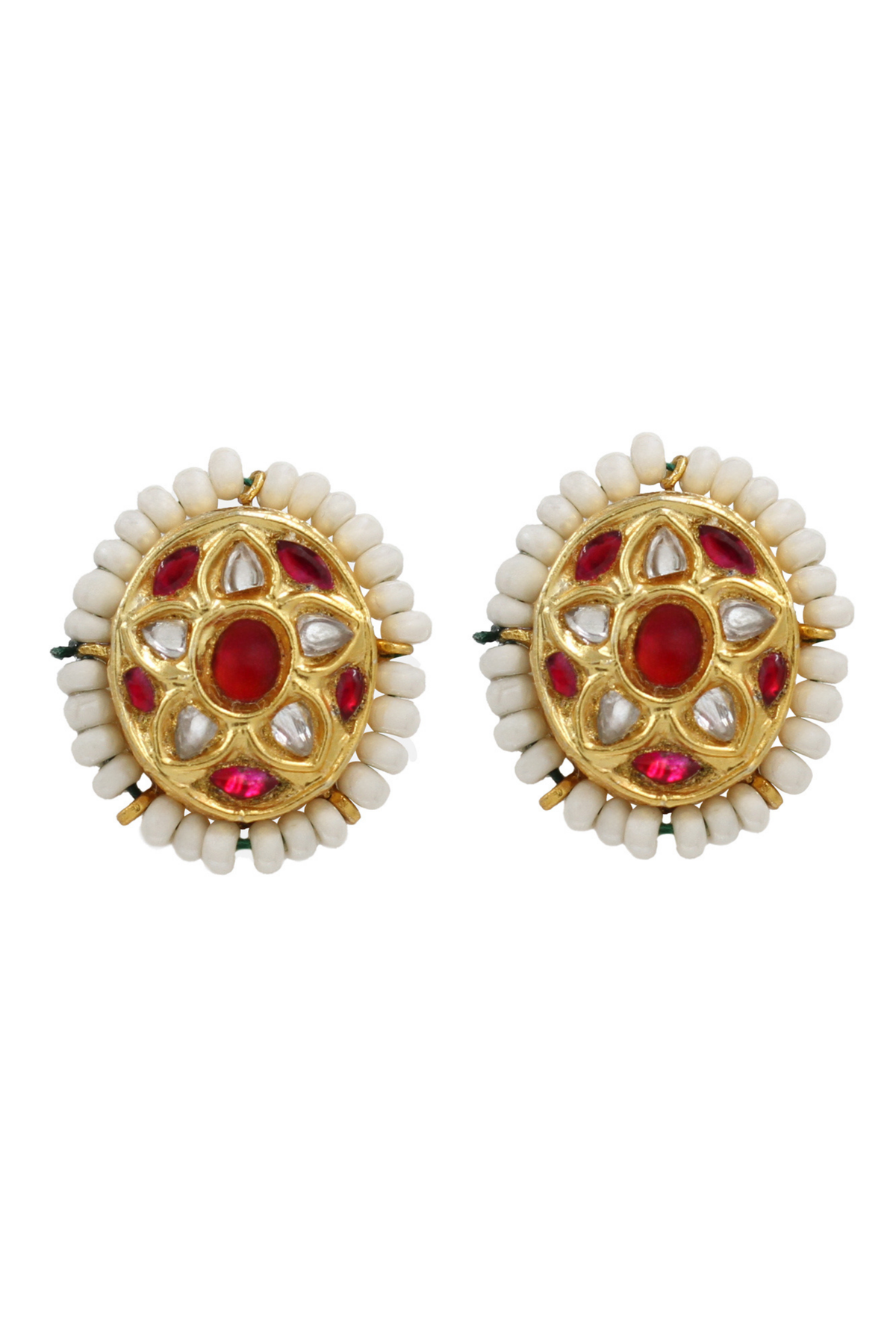 Luxe Elegance Kundan Earrings.