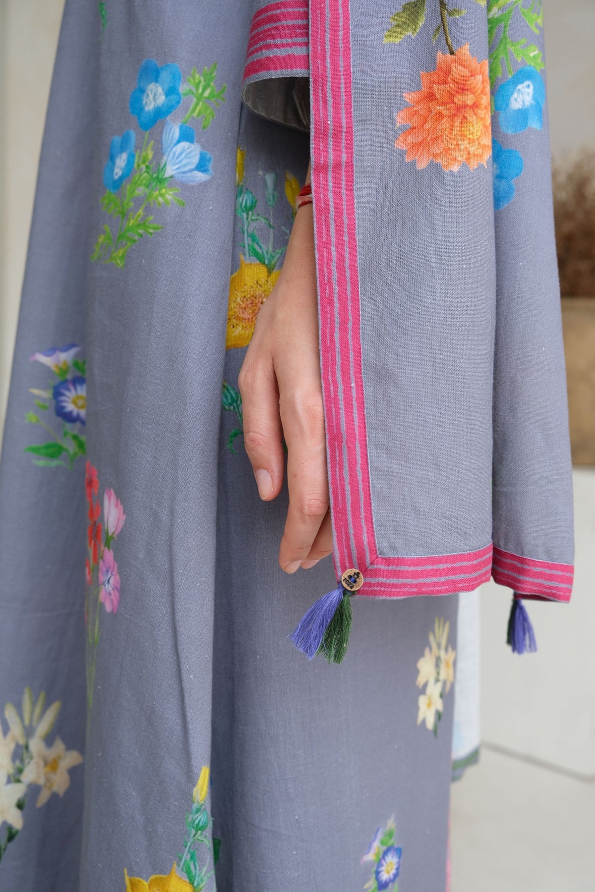 Marigold Periwinkle Stole