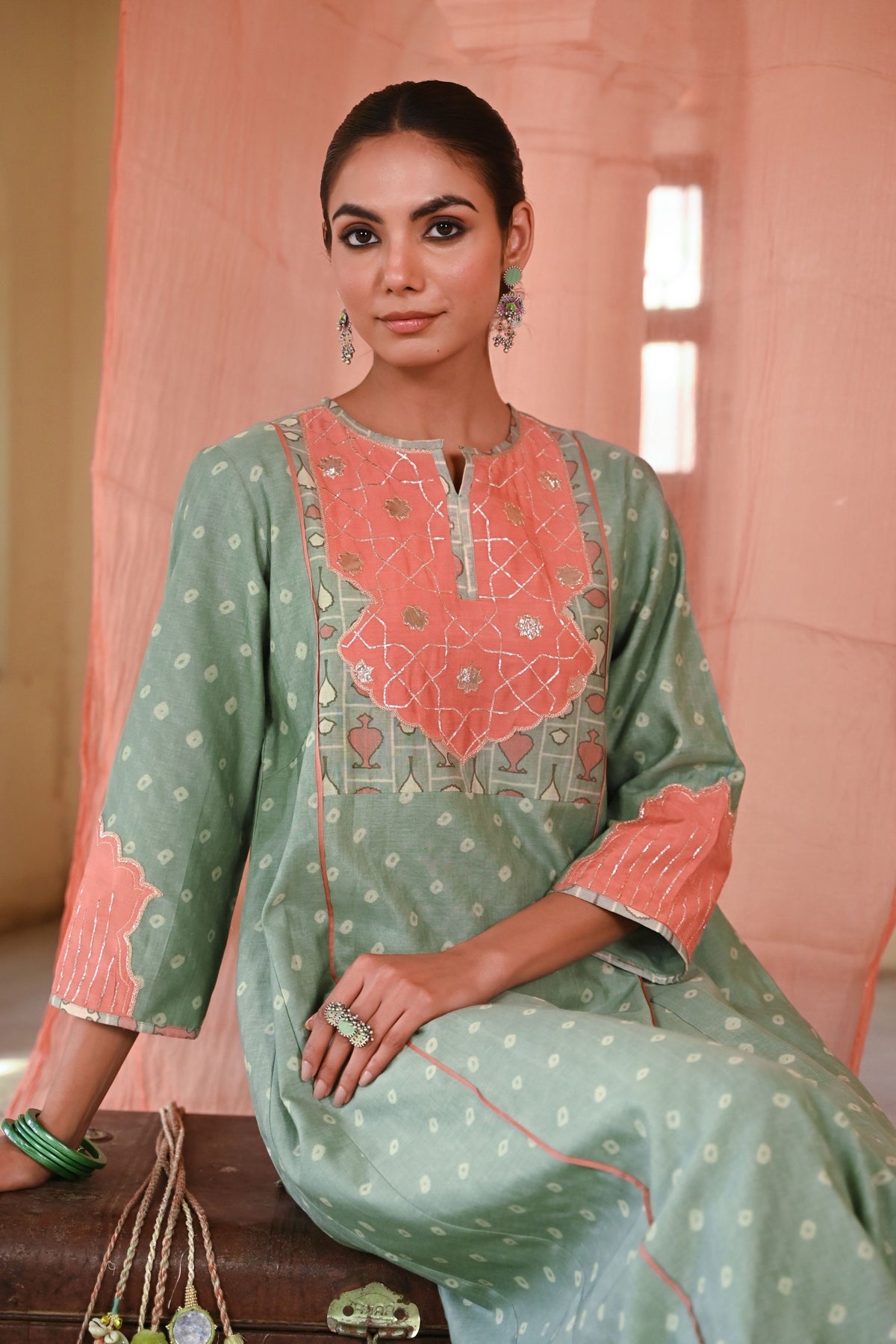 Sanganeri Kurta Set