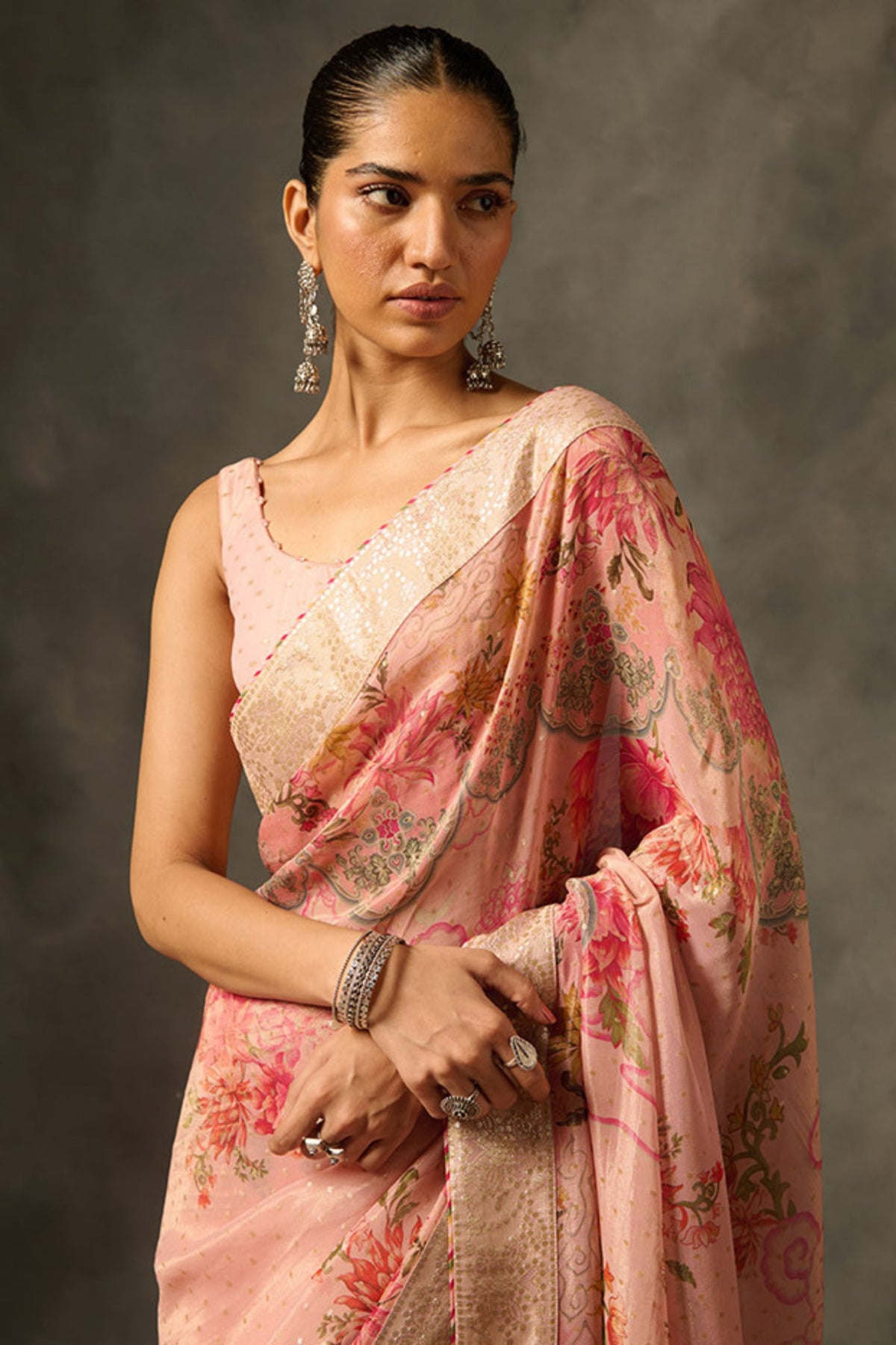 Pink Soma Saree